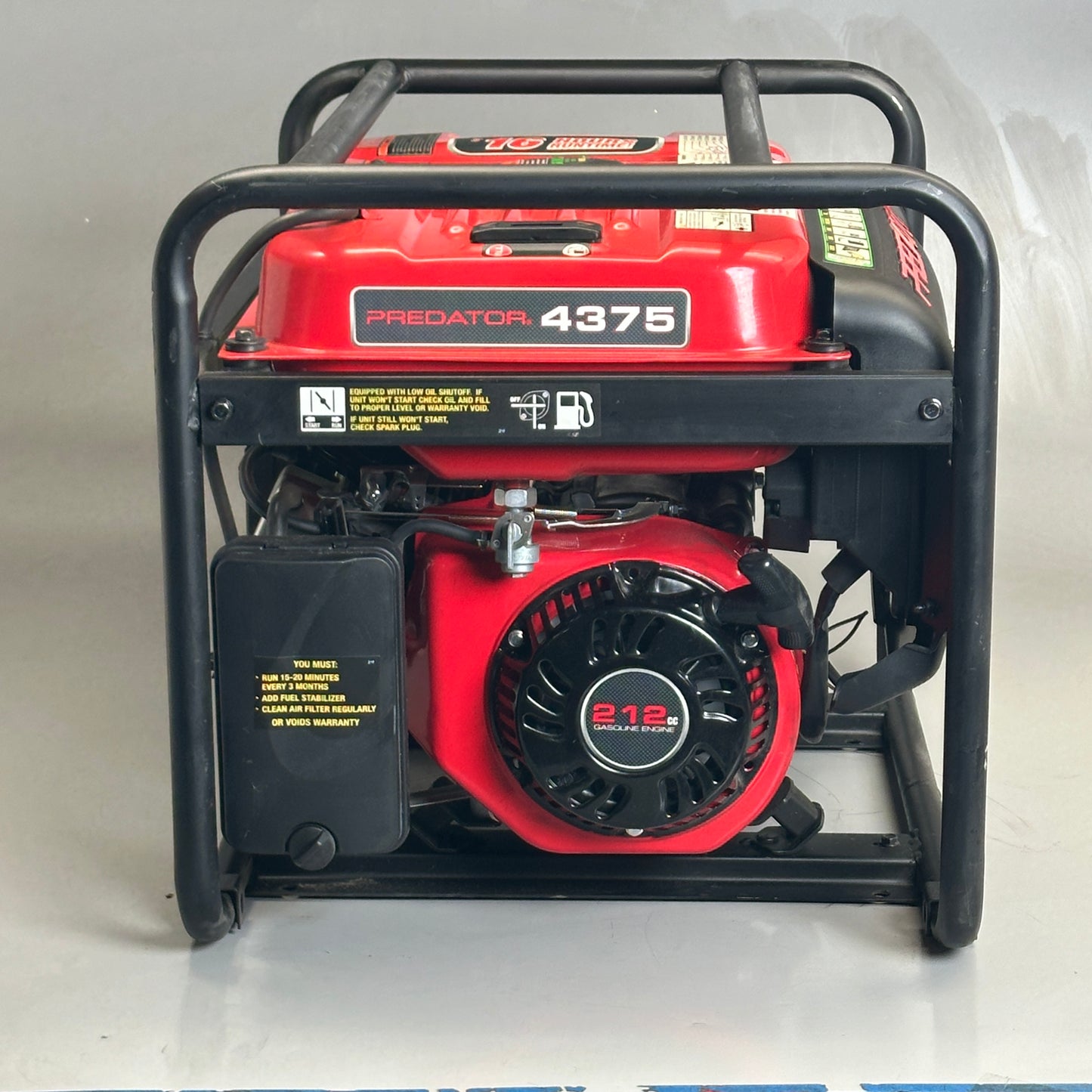 PREDATOR 4375 Watts Gas Portable Generator 3500 Watt Running New Other