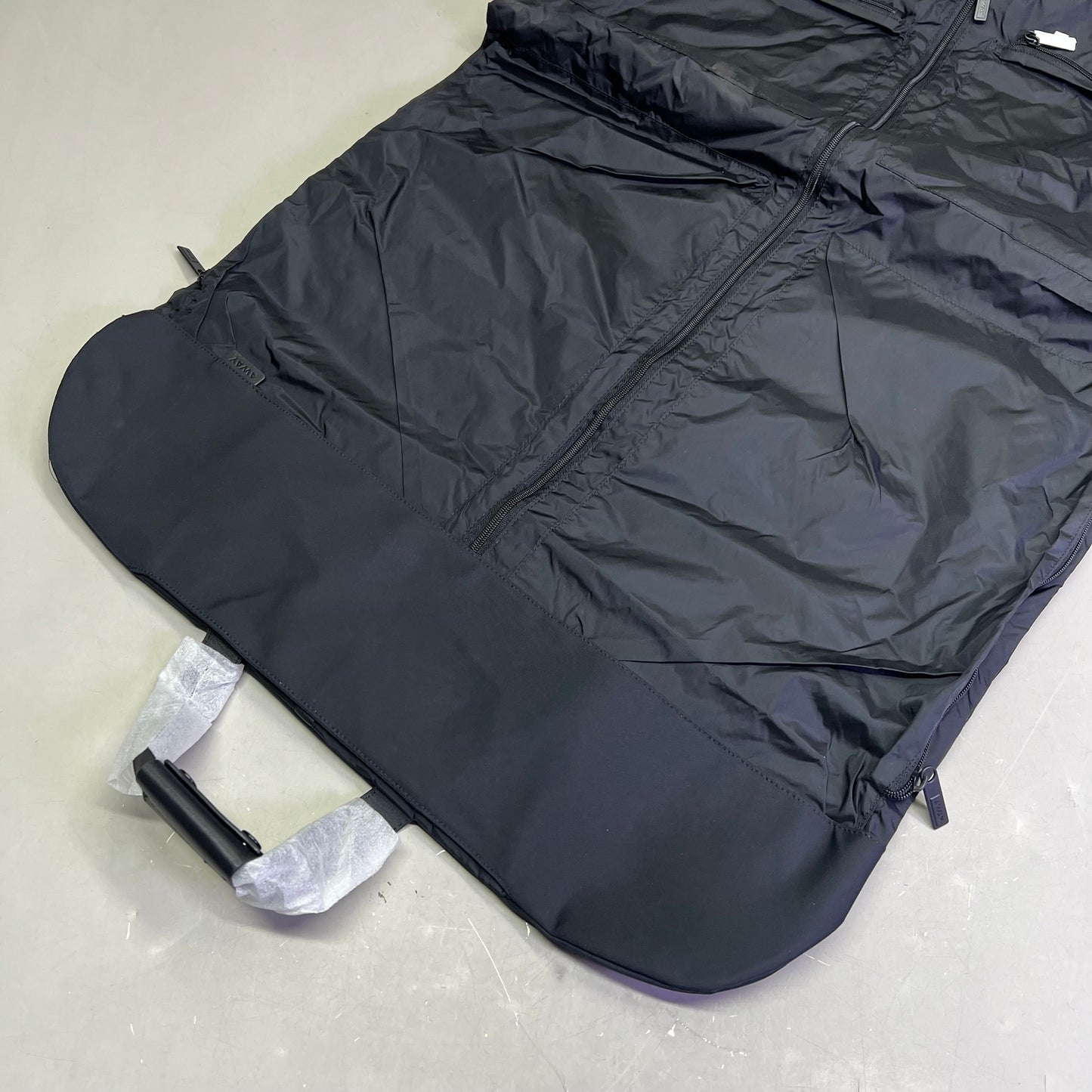 AWAY Garment Bag W/ Extra Carry Strap, Storage Pockets & Canvas Bag Black