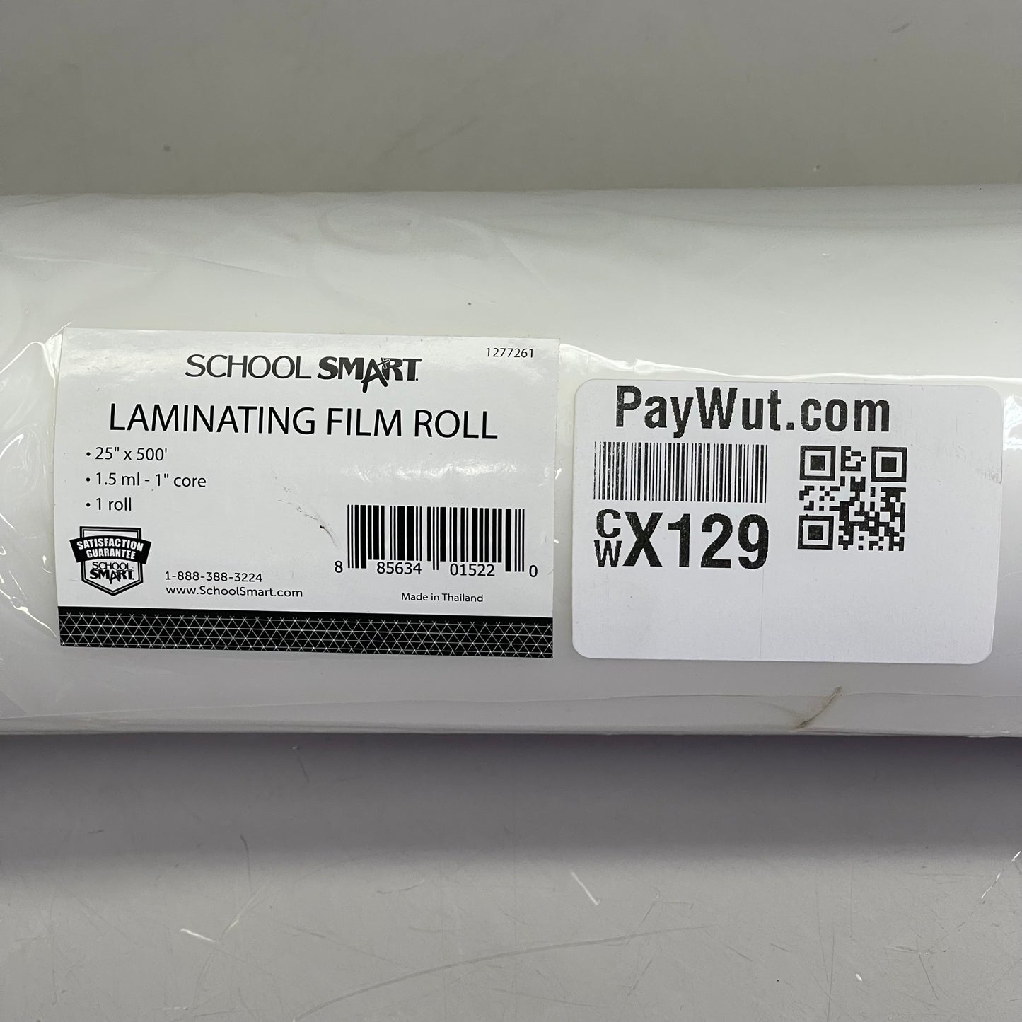SCHOOL SMART Laminating Film Roll 25" x 500' Clear 1277261