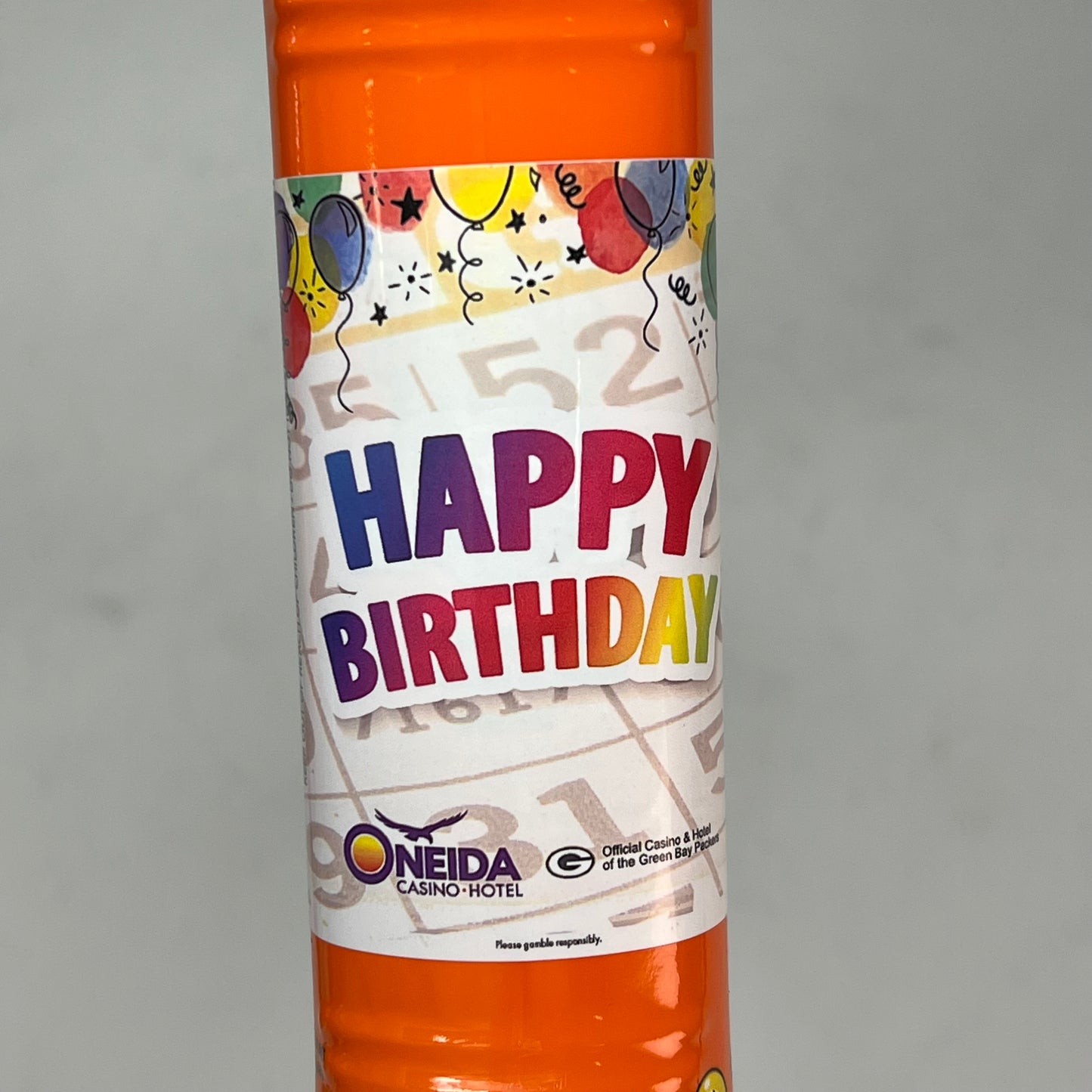 DAB O INK (12 PACK) Onedia Casino Happy Birthday Bingo Marker 4oz Orange D25