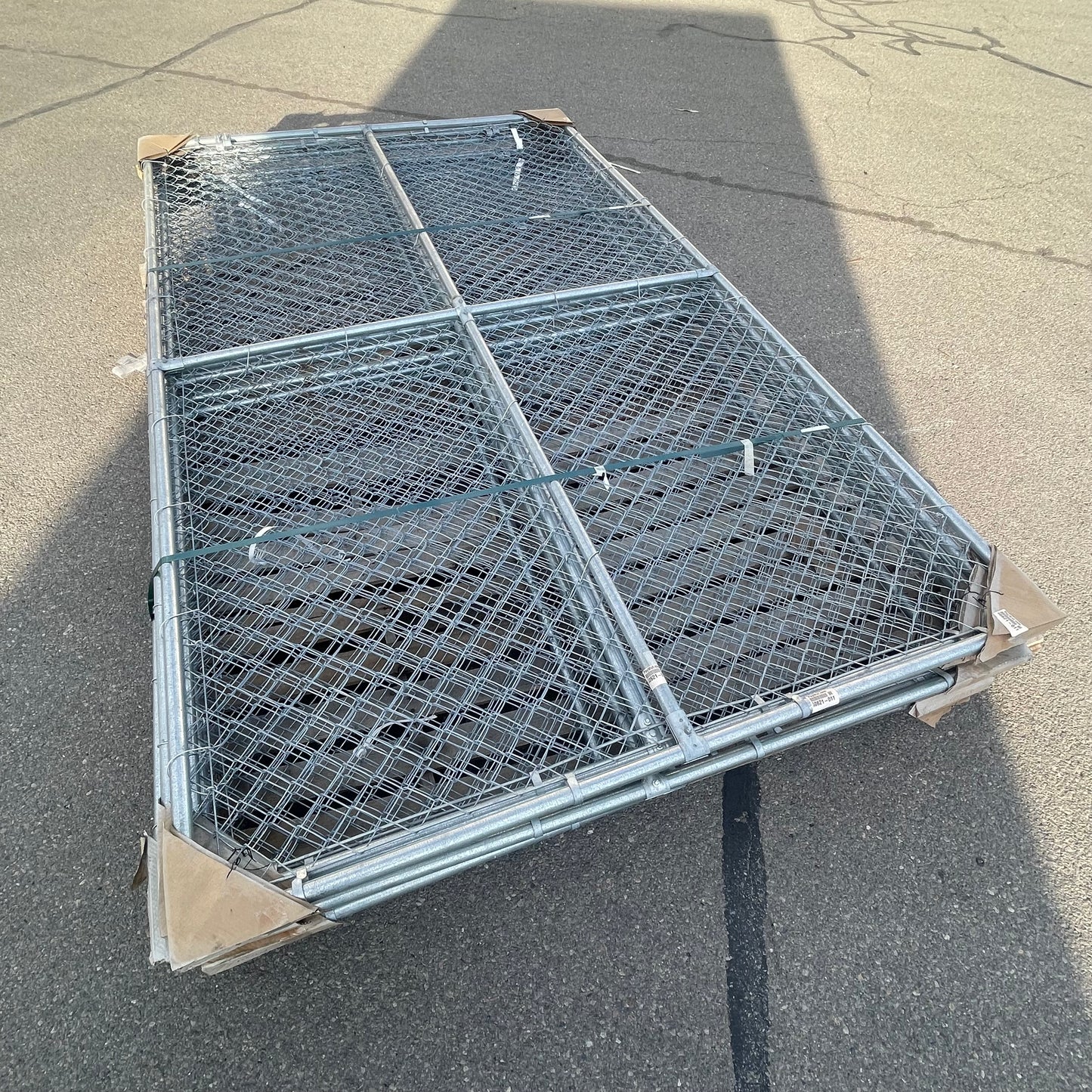 UNKNOWN Plain Kennel Panel 10'x6' Galvanized Steel 328209CH