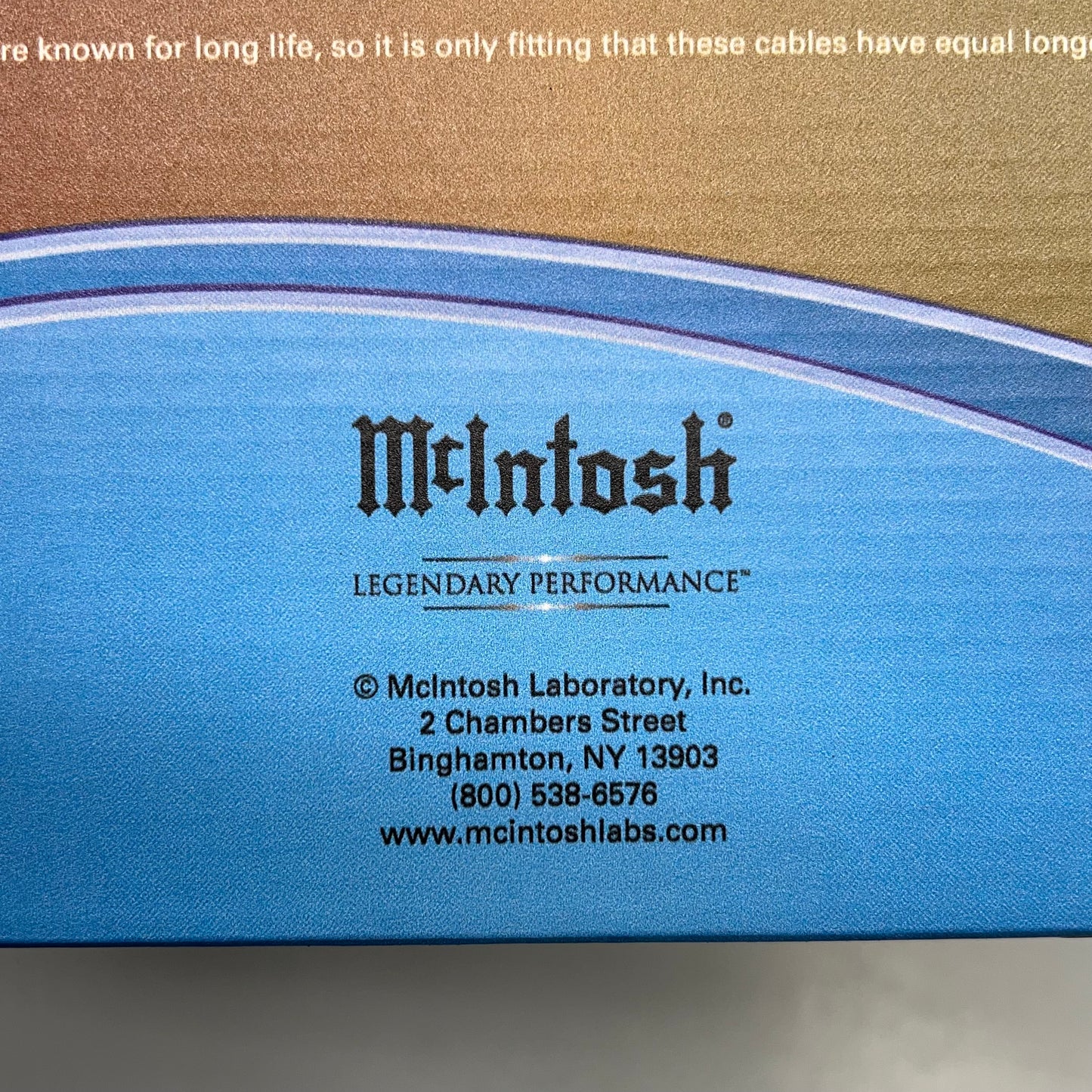 MCINTOSH Balanced Audio Cable 2-Conductor Twisted-Pair Design 1 Meter CBA1M