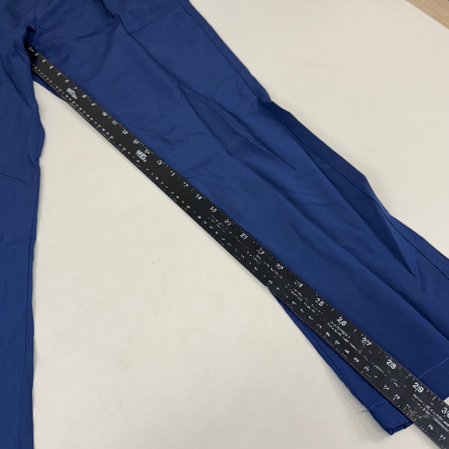 GREEN TOWN 4 Flex Scrubs Jumpsuit Cinch In Waist Women's Sz S Indigo GFX-023AST