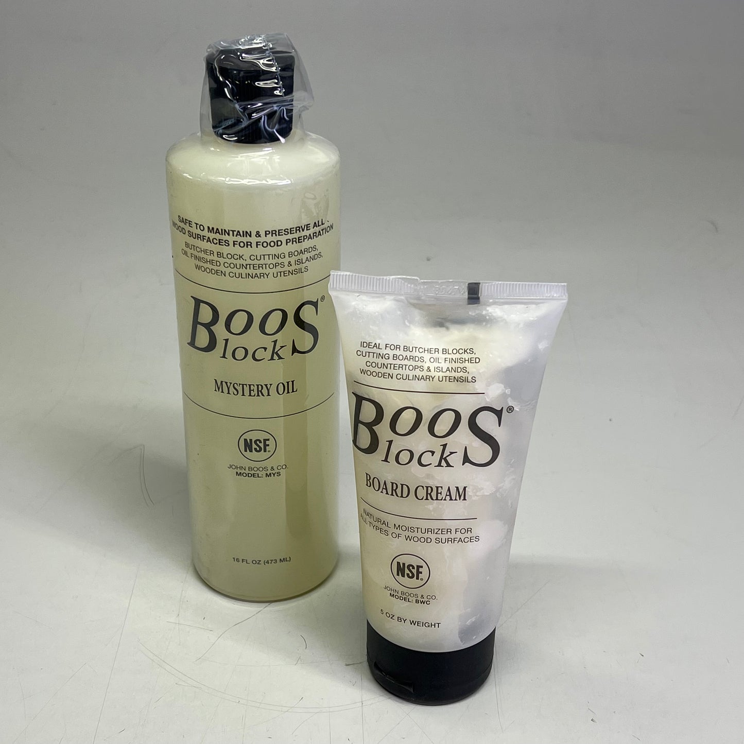 JOHN BOOS Care & Maintenance Pack Mystery Oil, Cream & Applicator MYSCRMAPP