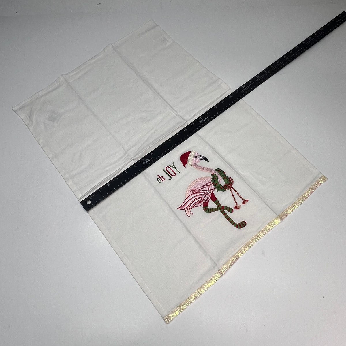 OAKSTREET (2 PACK) Holiday Flamingo Dish Towel Decoration  25"x18" OSW237169