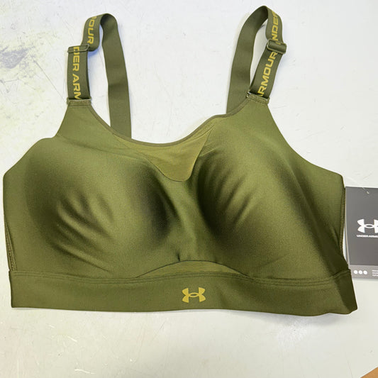 UNDER ARMOUR Infinity 2.0 High Sports Bra Fitted Women's Sz XL Cup(D-DD)Green