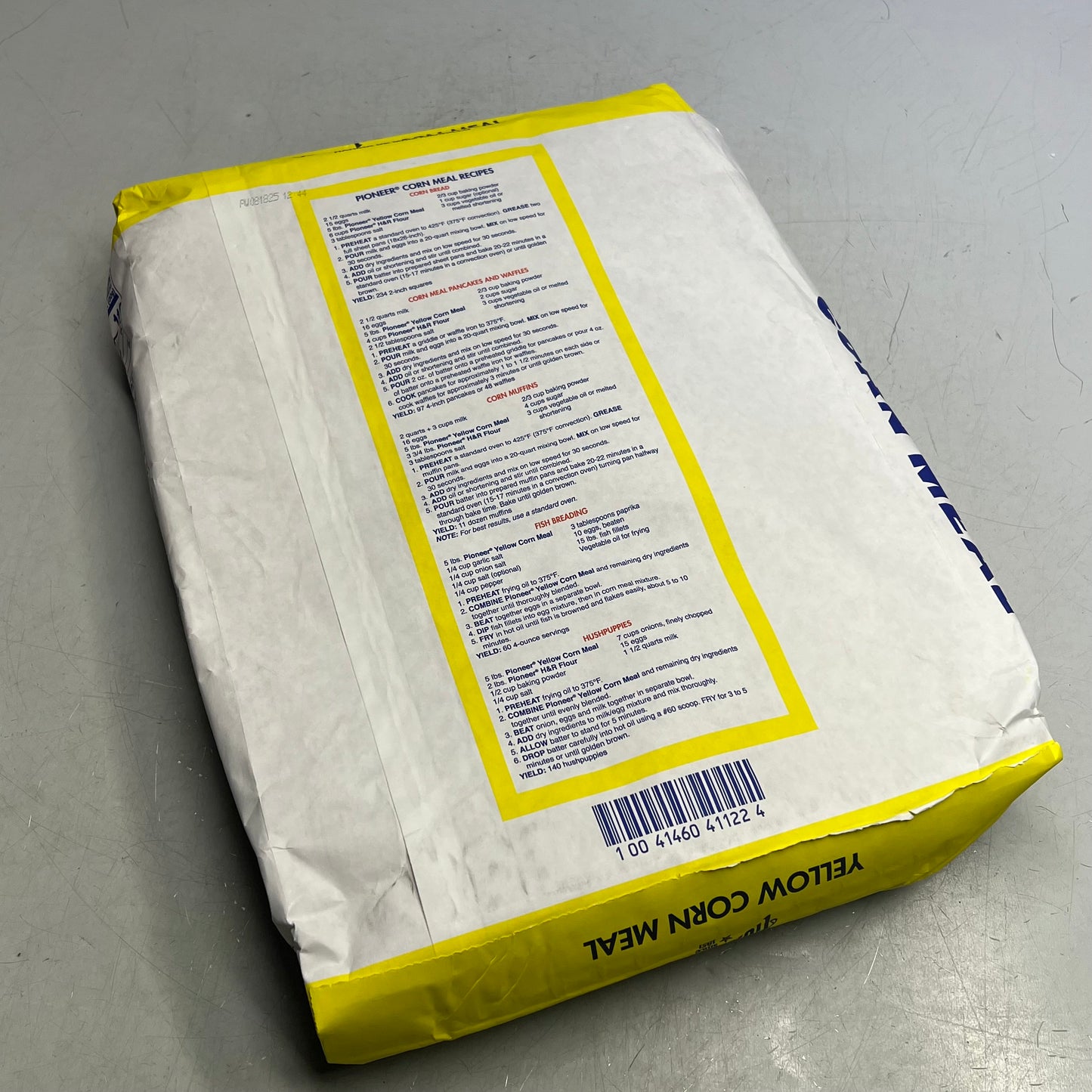 ZA@ PIONEER  Enriched Yellow Corn Meal Ingredient 25 lb Bag Yellow C