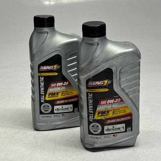 ZA@ MAG 1 (2 PACK) Full Synthetic SAE 0W-20 Motor Oil 1 qt (New Other)