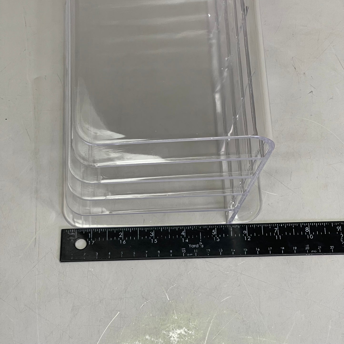 TRU RED 5-Slot Letter Sorter 9.5" x 6.5" x 6.3" Clear TR62285