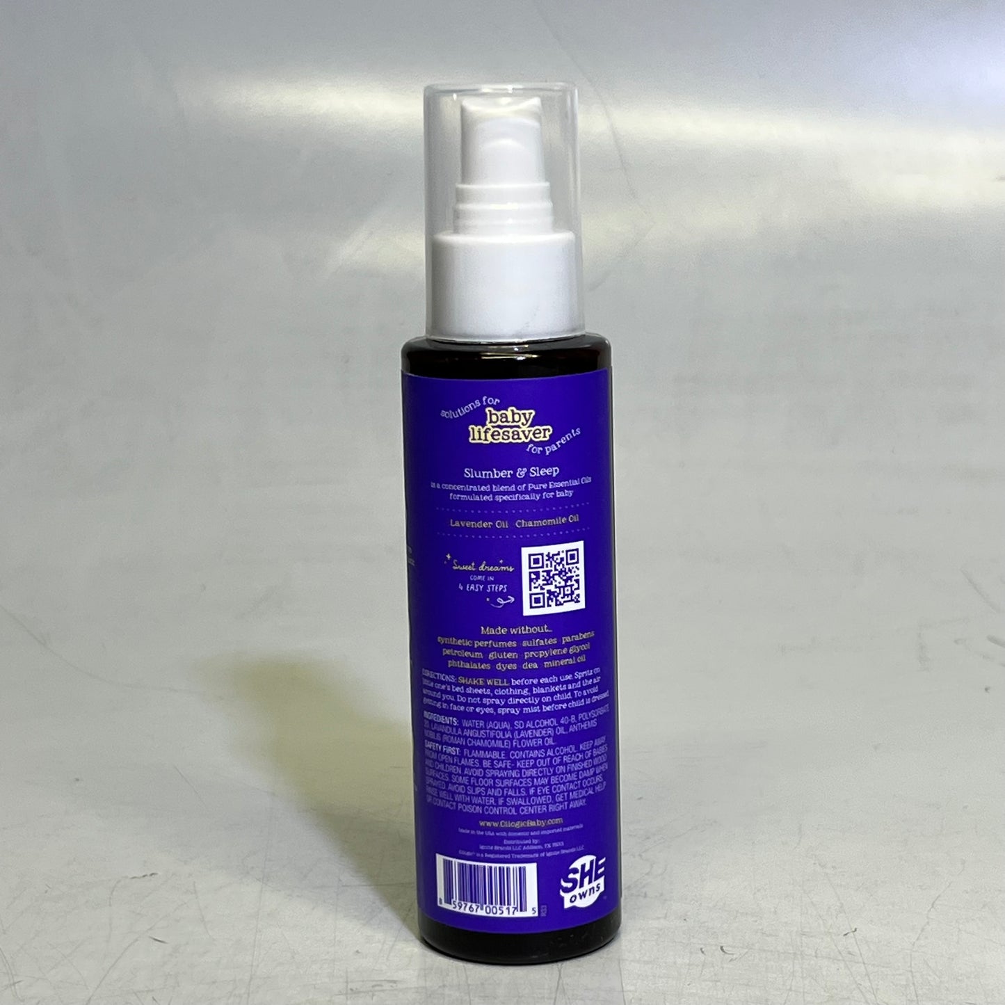 OLOGIC SLUMBER & SLEEP (2 PACK) Spray for Babies & Toddlers - Aromatherapy Linen Spray with 100% Pure Essential Oils Sleep 4 oz