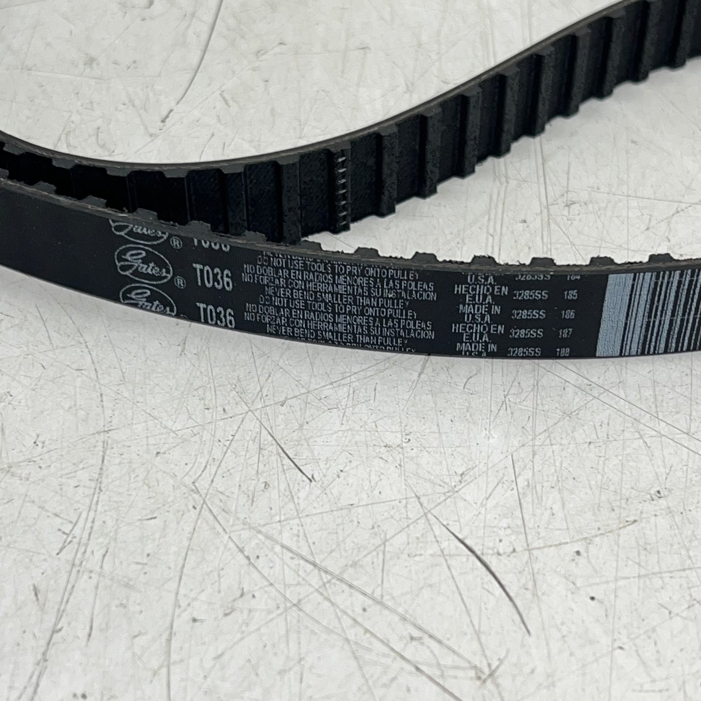 GATES Power Grip Timing Belt for Geo, Honda & Toyota 94 Teeth Black T036