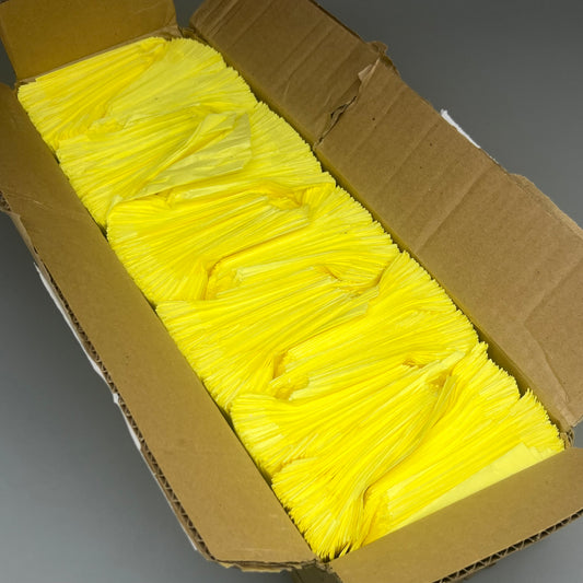 2000PK Paper Bags 5inx1.5inx4in Yellow