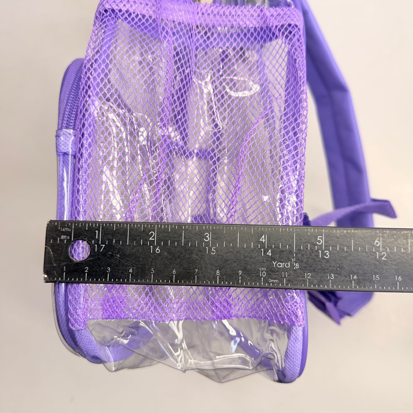 BWAP 17" Clear Plastic Backpack 17" x 12" x 6" Color Lavender BP1643