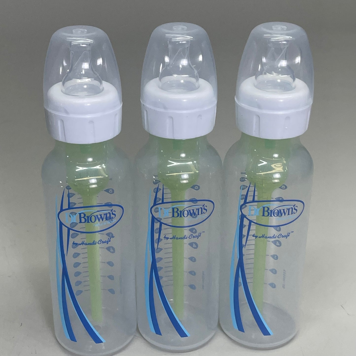 DR. BROWN'S Natural Flow 3 Pack Anti-colic Options+ Baby Bottle 8 oz SB83005-P3