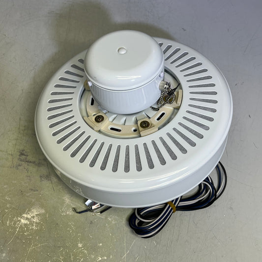 PROGRESS 3-Speed AirPro Ceiling Fan w/ White & Oak Look Blades & LED Dome Light P2501