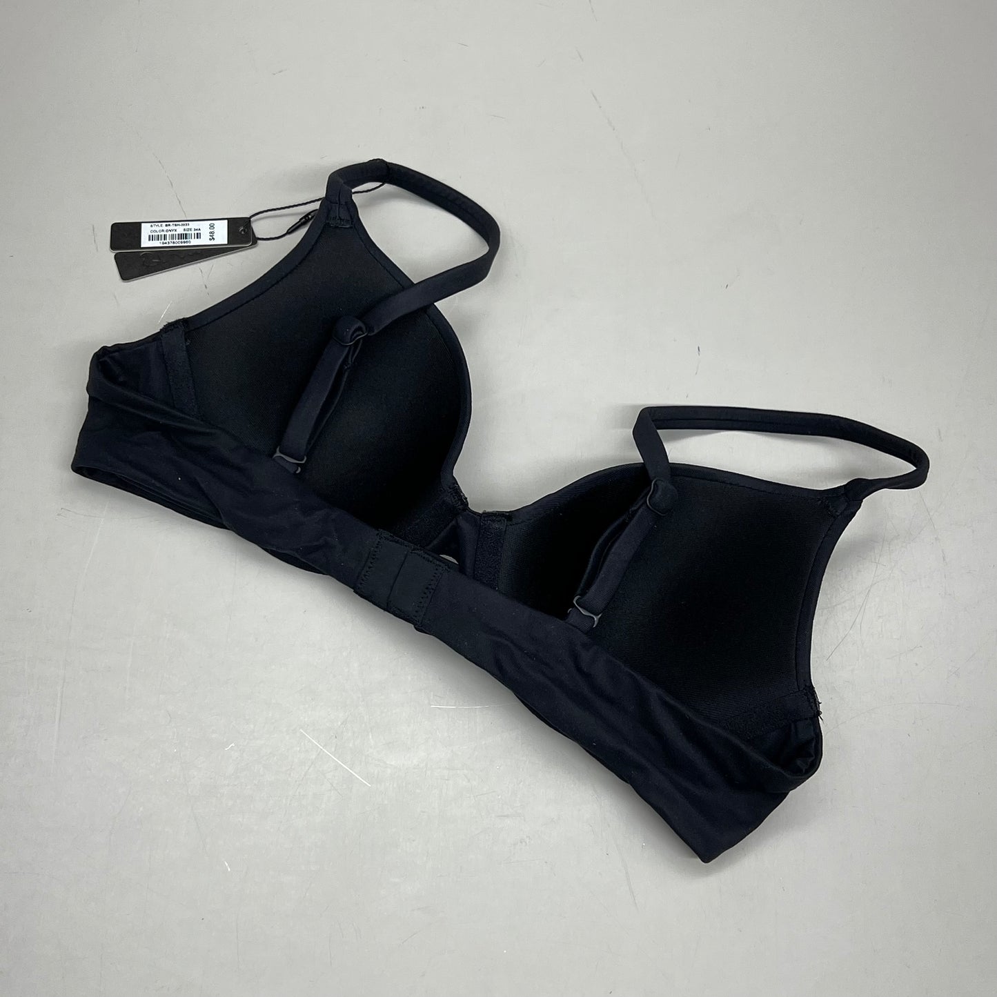 SKIMS Buttery Soft Fits Everybody T-Shirt Bra Women's Sz 34A Onyx BR-TSH-0023