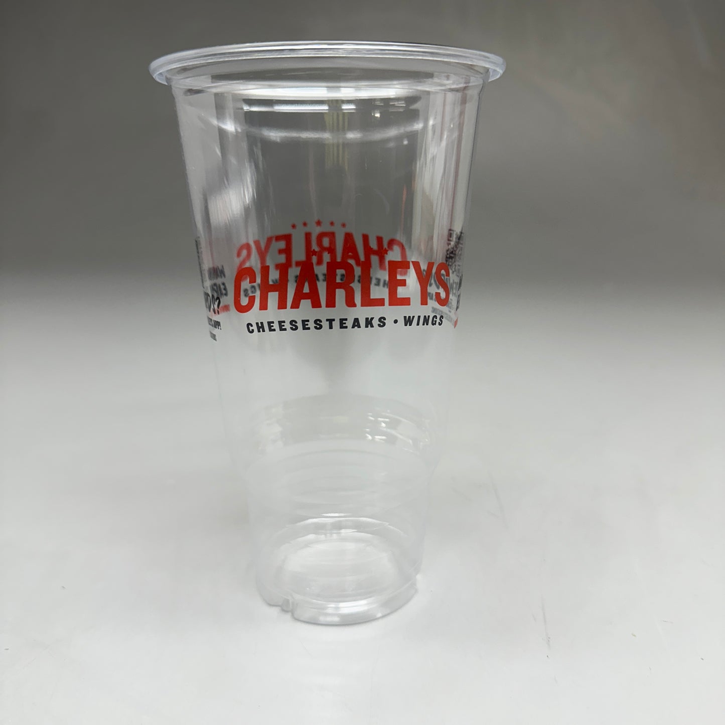 CHARLEY'S 500ct 32oz Pet Clear Drinking Cup 4"x7"