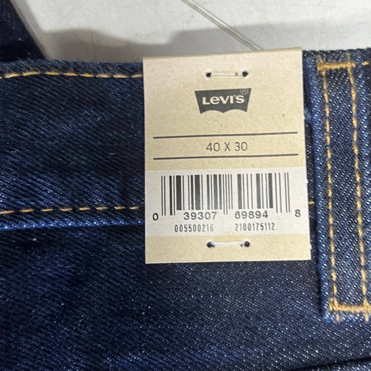 LEVIS 550 Relaxed Fit Jeans Men's Sz 40 X 30 Rigid Blue 005500216