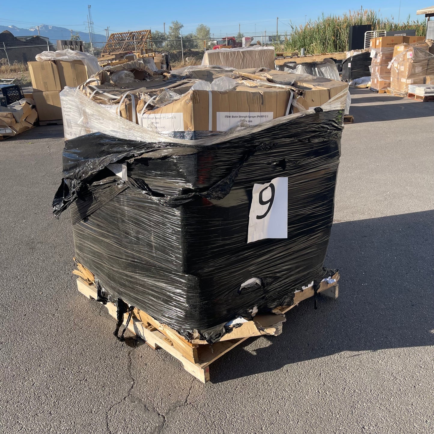 ZA@ Pallet of BIOTIN Strength Sprayer Lid White 50x37x37 CM BSY-2.1 (New)(D)