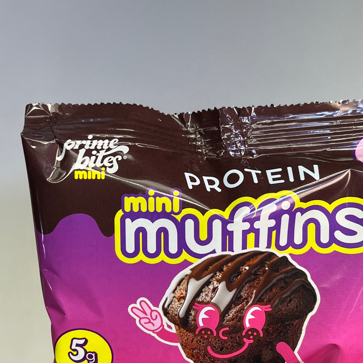 PRIME BITES (12 PACK) Protein Mini Muffins Chocolate Fudge 2.12oz BB 08/26