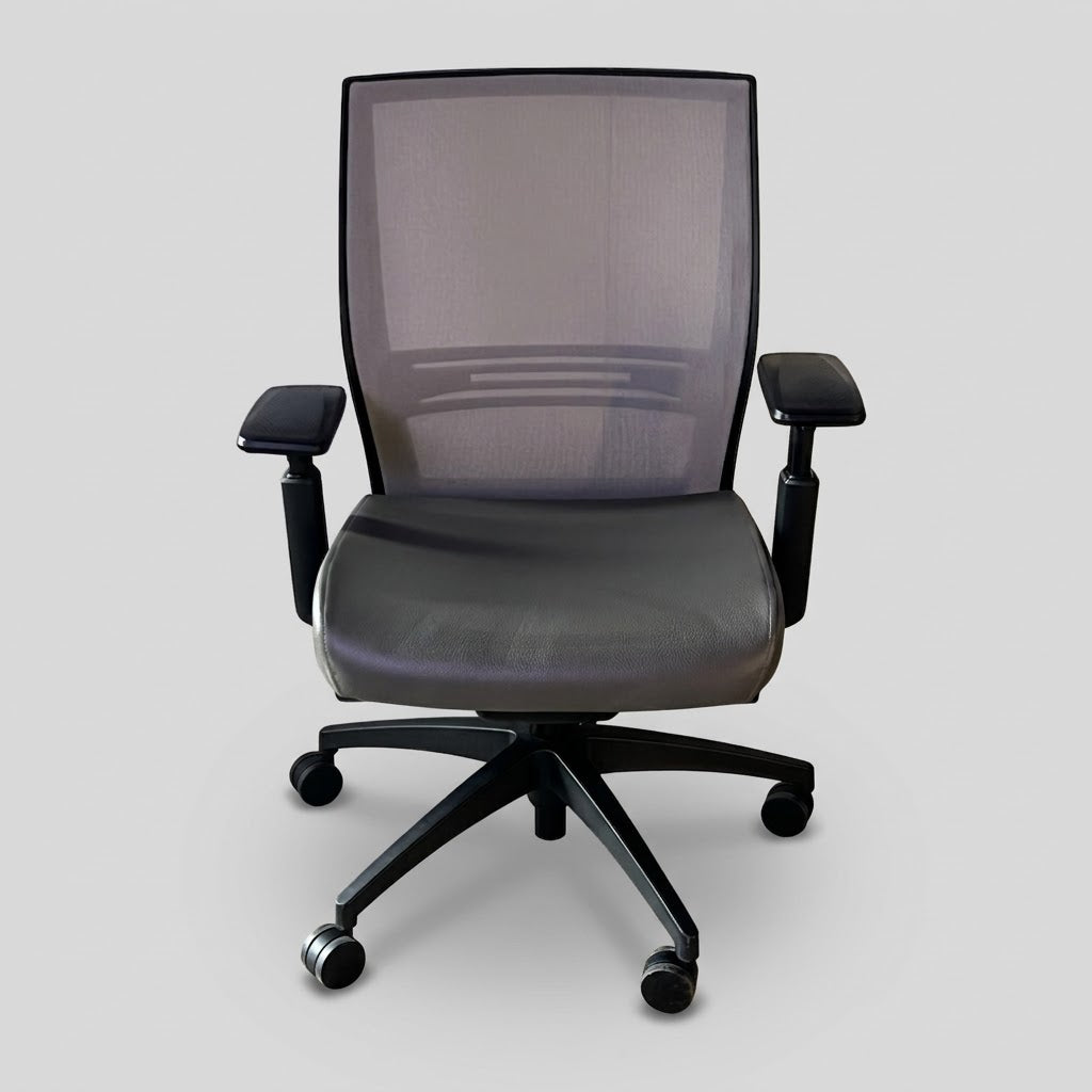 SITONIT SEATING Ergonomic Office Chair Desk Task Chair Sz 18"W x 19"L x 37"H Grey 36-0058