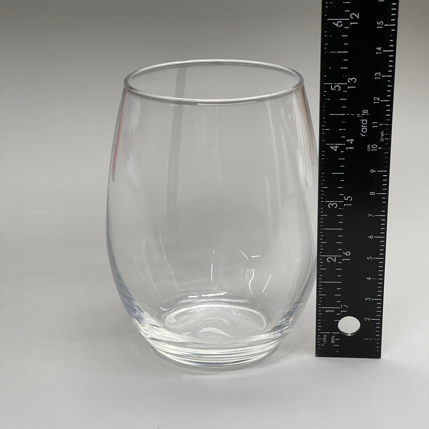 ZA@ ARCOROC (12 PACK) Perfection Stemless Wine Glass 21 oz Clear, Made in USA! C8304 J