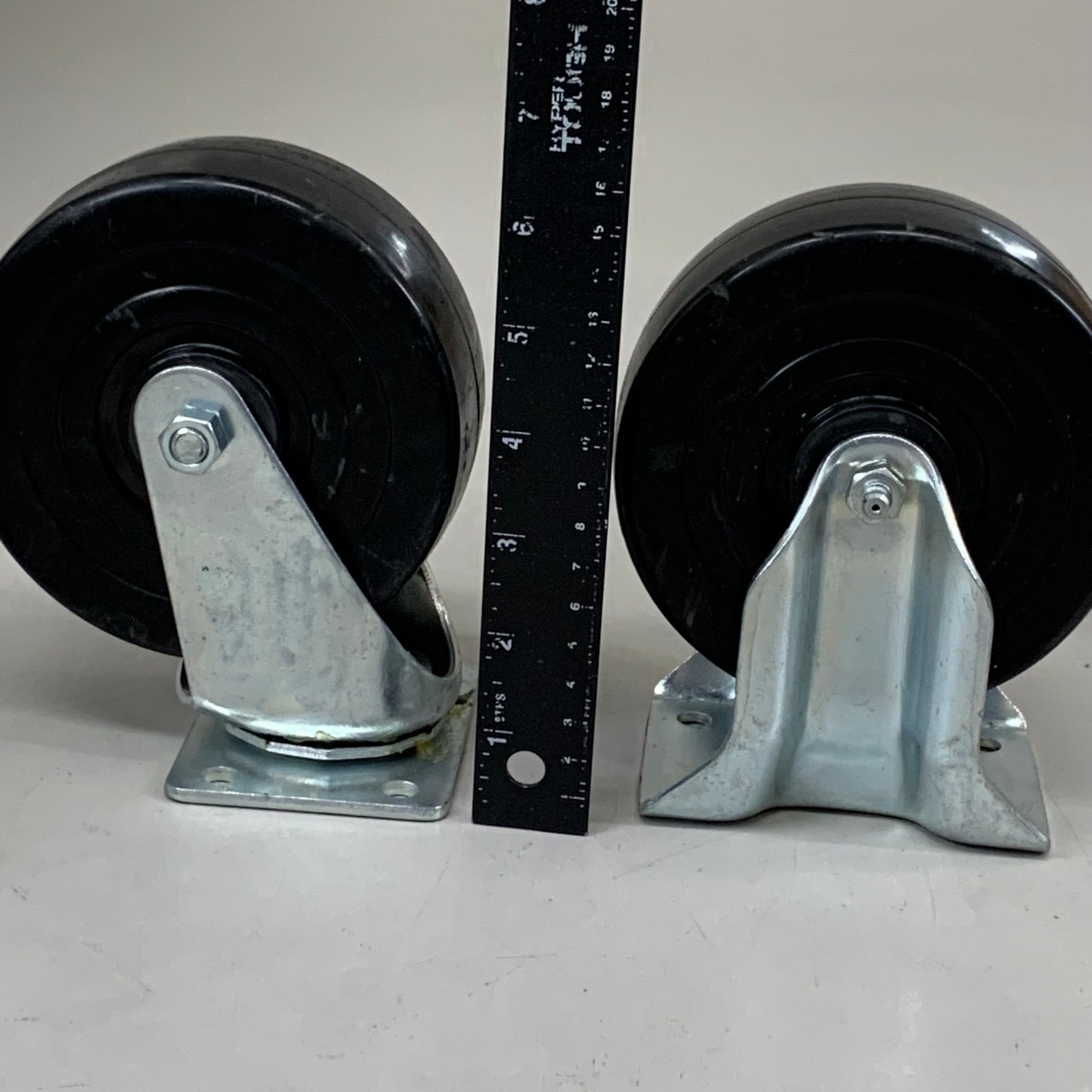 COLSON (4 Pack) Stainless Steel Caster Swivel Wheel W/ Brake 6" H-7445SWB