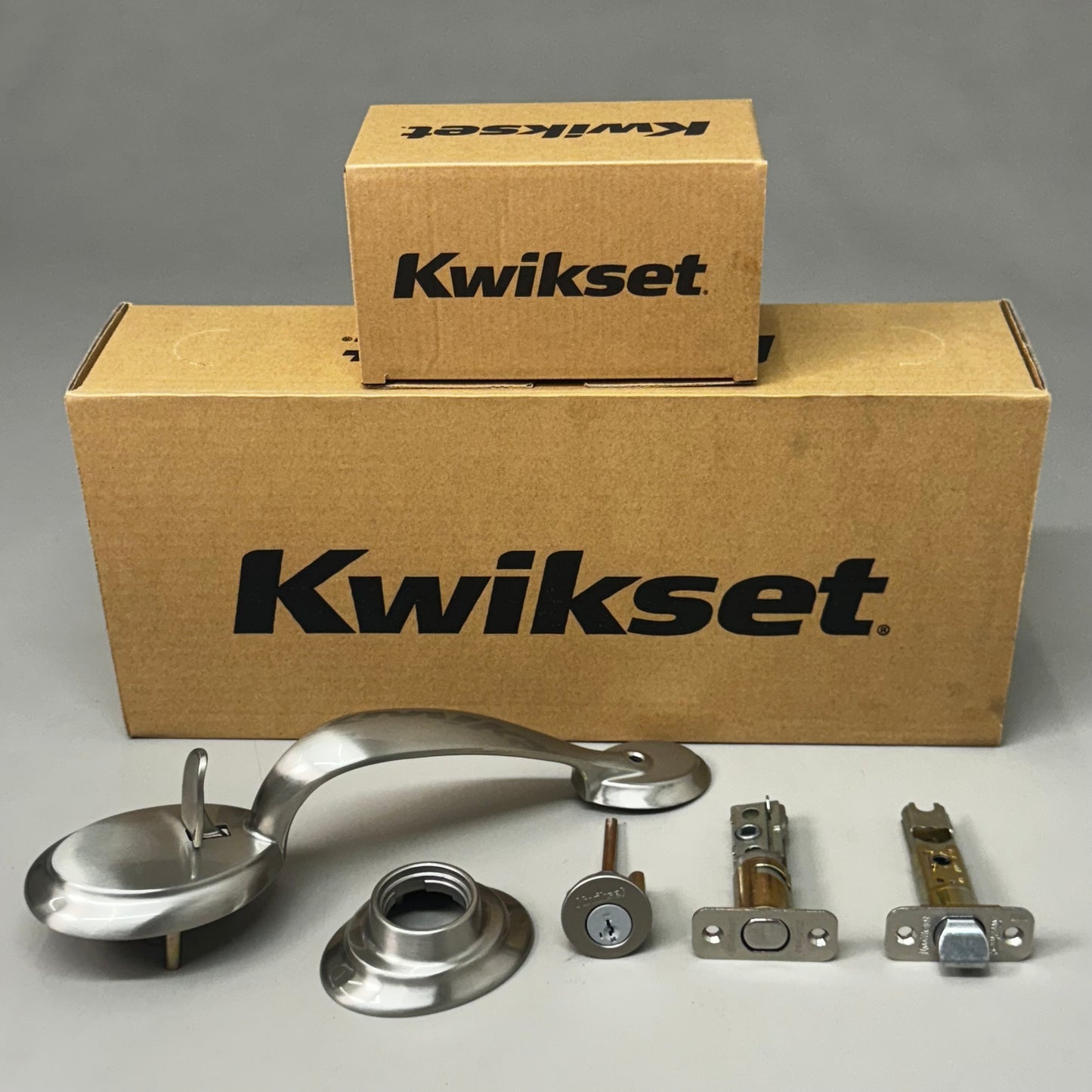 KWIKSET Deadbolt Keyed One Side(Exterior Only)w/ SmartKey Satin Nickel 96870-085