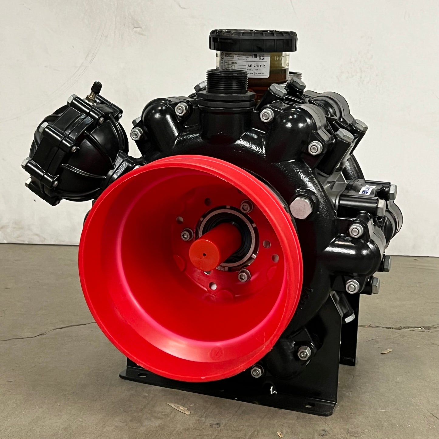 ANNOVI REVERBERI Diaphragm Pump AR 250 BP PSI 290 GPM 67.2 Black/Red