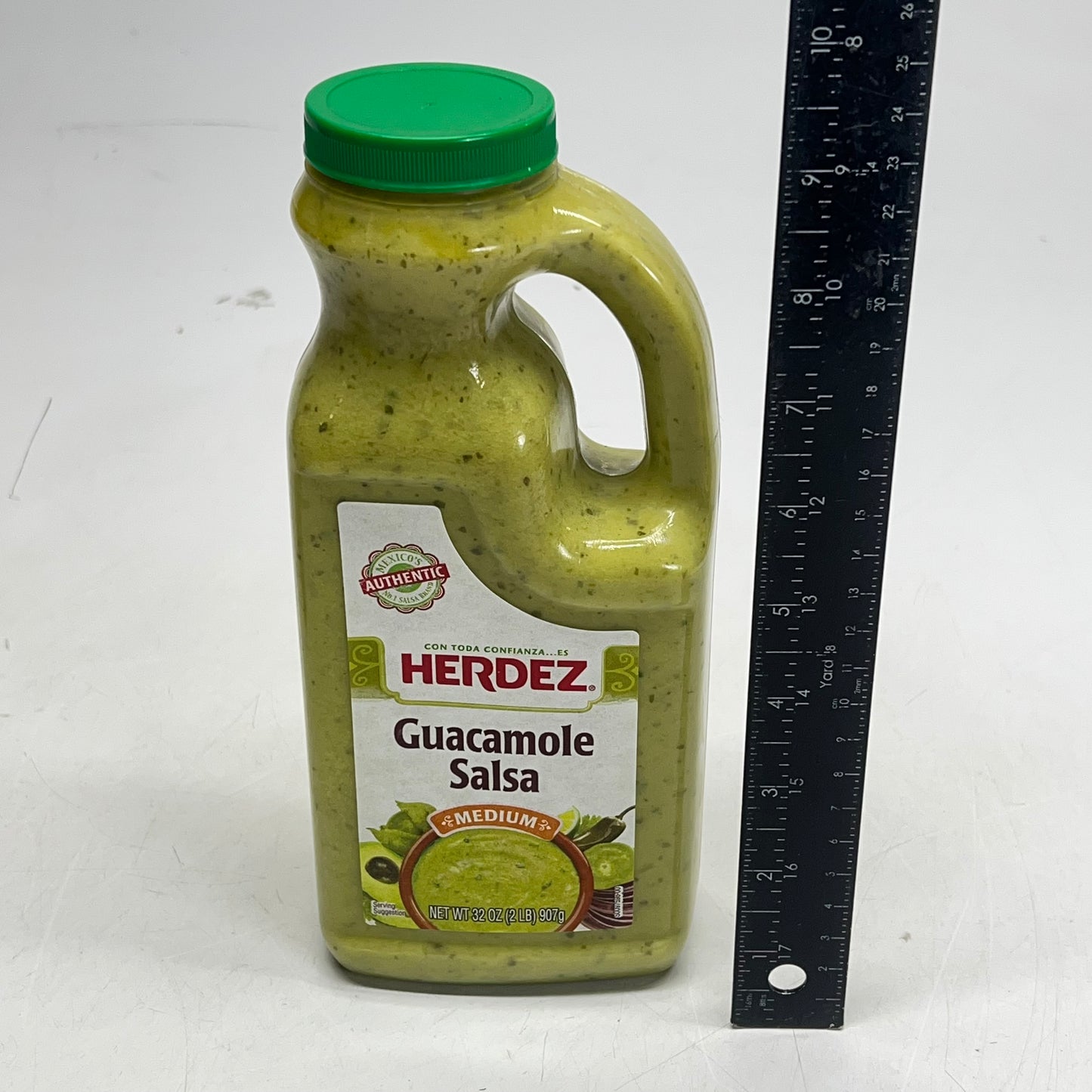 ZA@ HERDEZ (4 PACK) Guacamole Salsa  Medium 32 Oz Jug BB 11/26