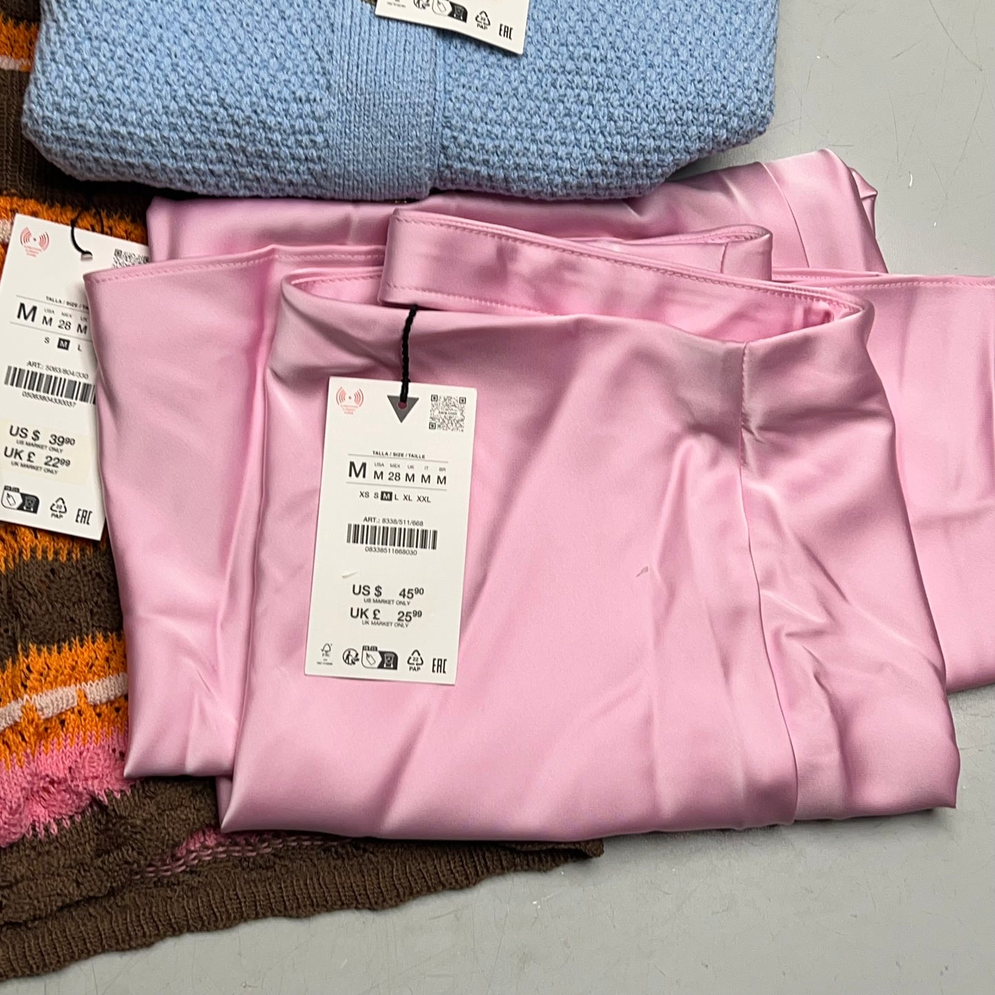 ZA@ ZARA Lot of Assorted Clothing Cardigans & Skirts Women's Sz M & L Multicolor