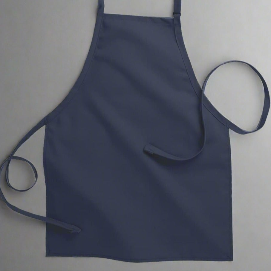 CANADIAN LINEN (12 PACK) No Pocket Industrial Aprons Navy AP0113