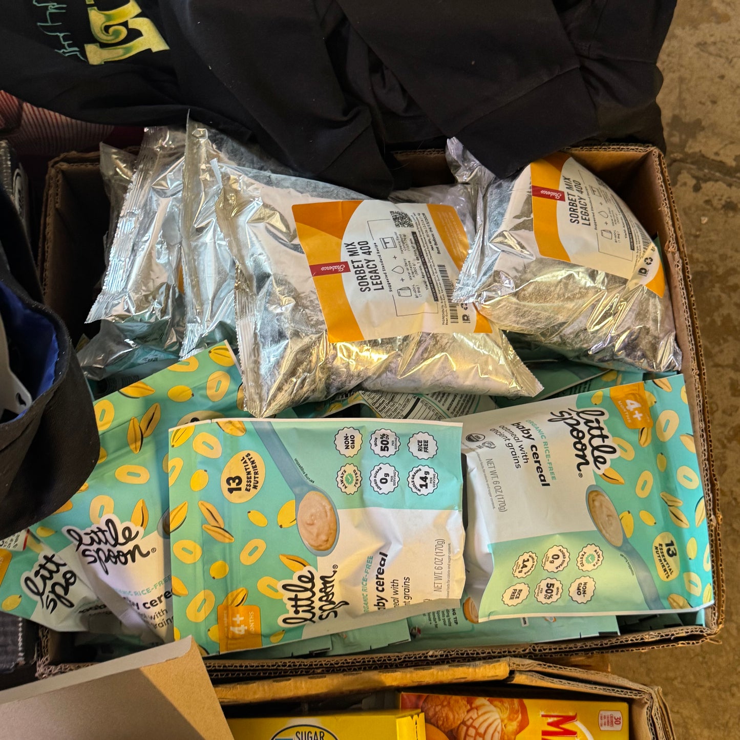 ZA@ Pallet of MIXED Food, Clothing, Baby Cereal, Diaper Cream, Shoe Covers, Etc... (AS-IS)