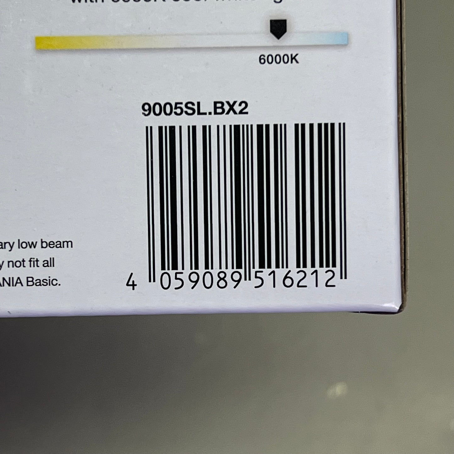 SYLVANIA (2 PACK)LED Fog & Powersports Bulb 12.8V DC 6000K Cool White 9005SL.BX2