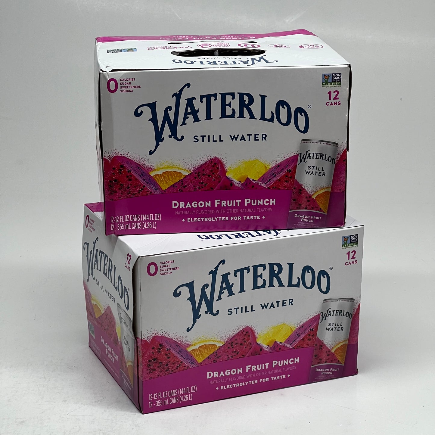 ZA@ WATERLOO (24 PACK) Dragonfruit Punch Still Water 12 fl oz. BB 02/27