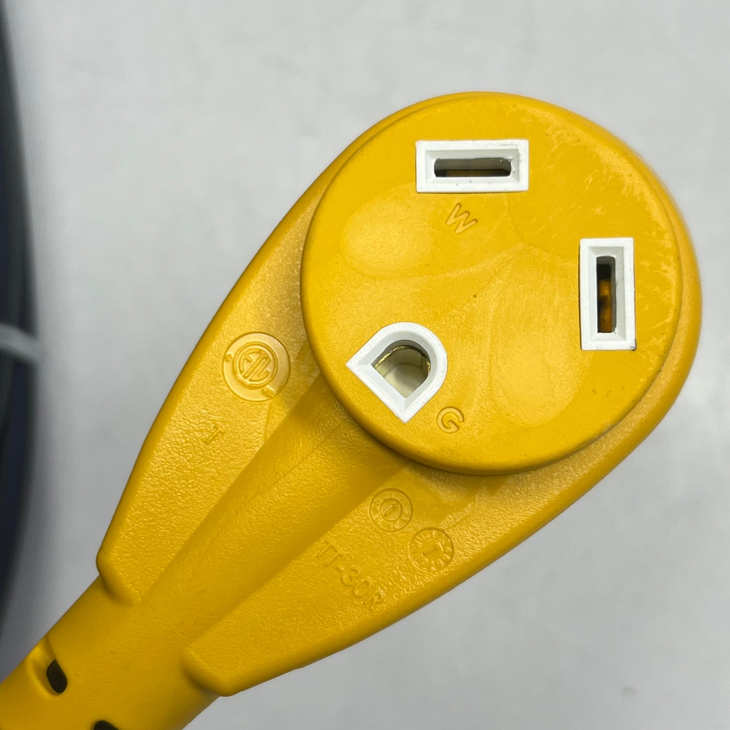 POWER GRIP Camco Extension Cable 30 Amp 50 ft. Black & Yellow 55197