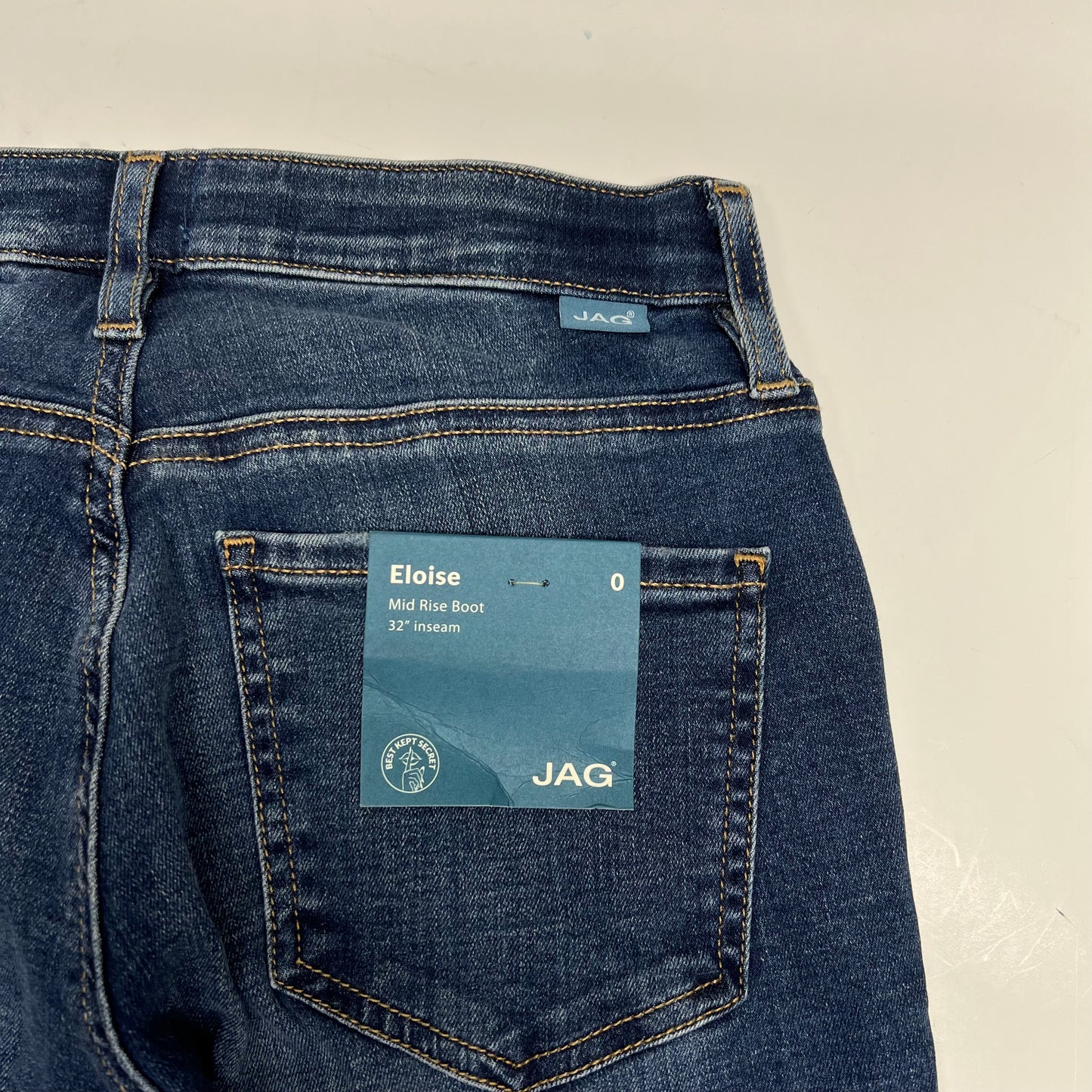 SILVER JEANS CO Eloise Boot Elastic Waist Jean Women's Sz 0/32 San Antonio Blue