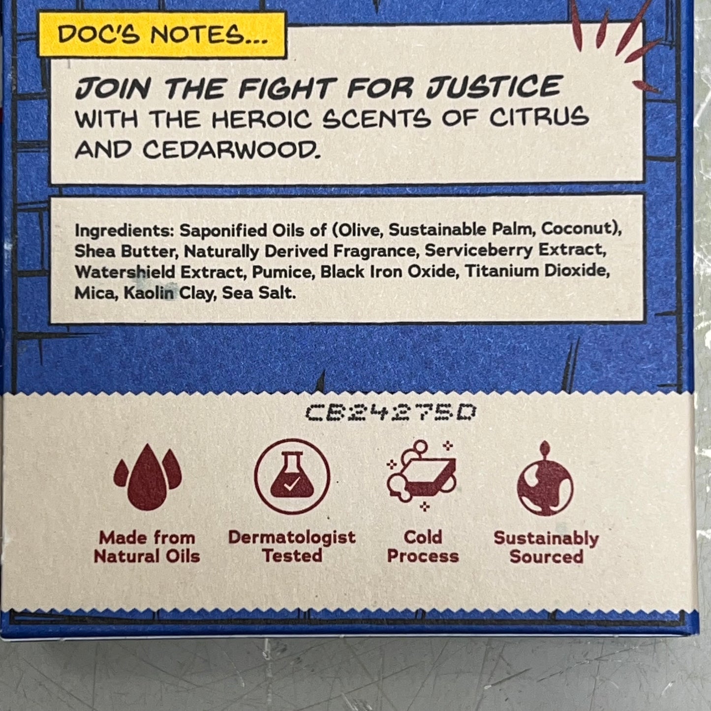 DR SQUATCH (3 PACK) Liberty Lather Natural Bar Soap Light Grit LIMITED 5oz