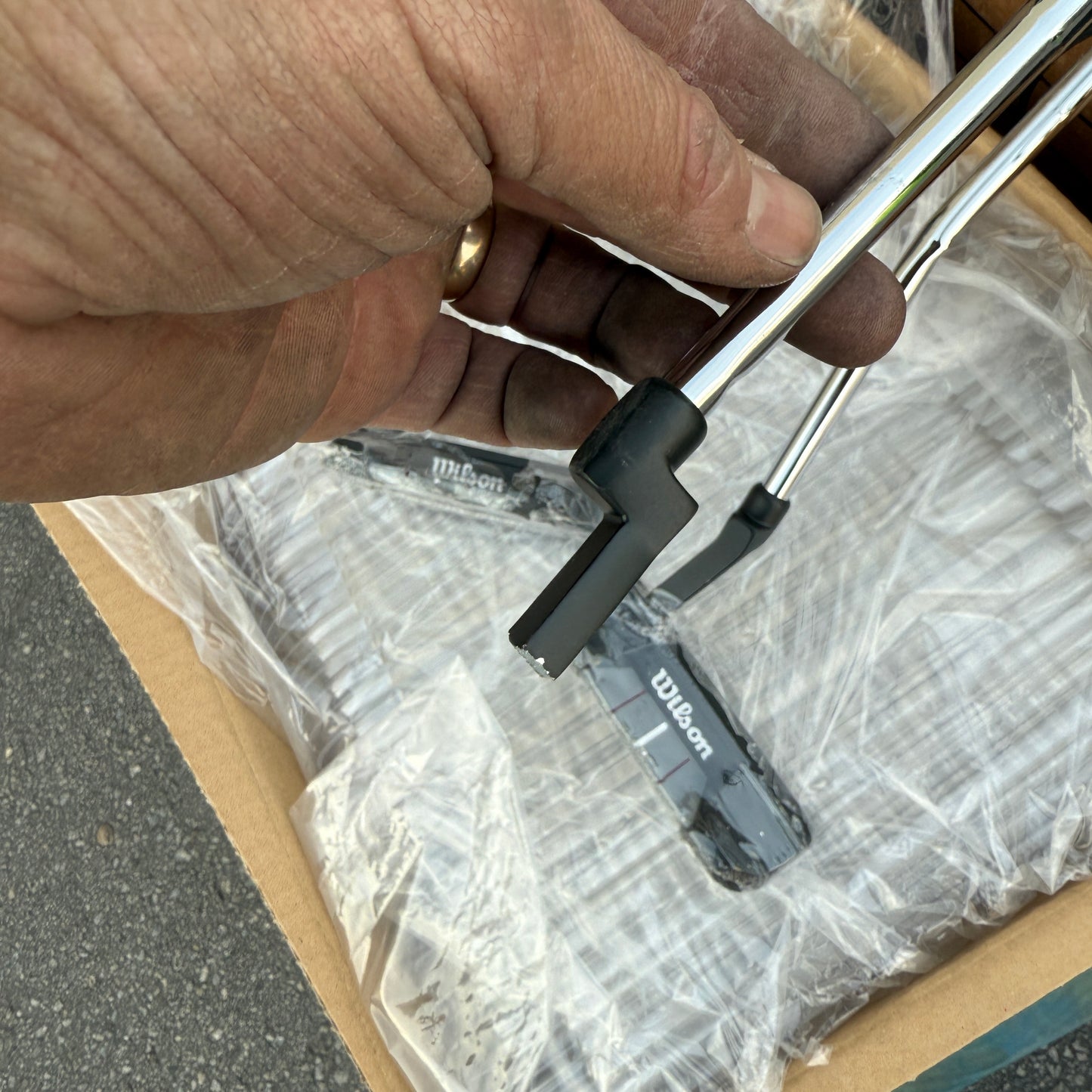 ZA@ Pallet of MIXED Rubber Trim, Plastic Pipes, Coveralls, Broken Putters, & MORE! (AS-IS)