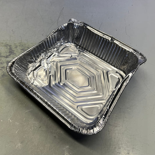 ZA@ WESTERN PLASTICS (100 PACK) Half Size Steam Table Aluminum Deep Silver 5132 (As-Is)