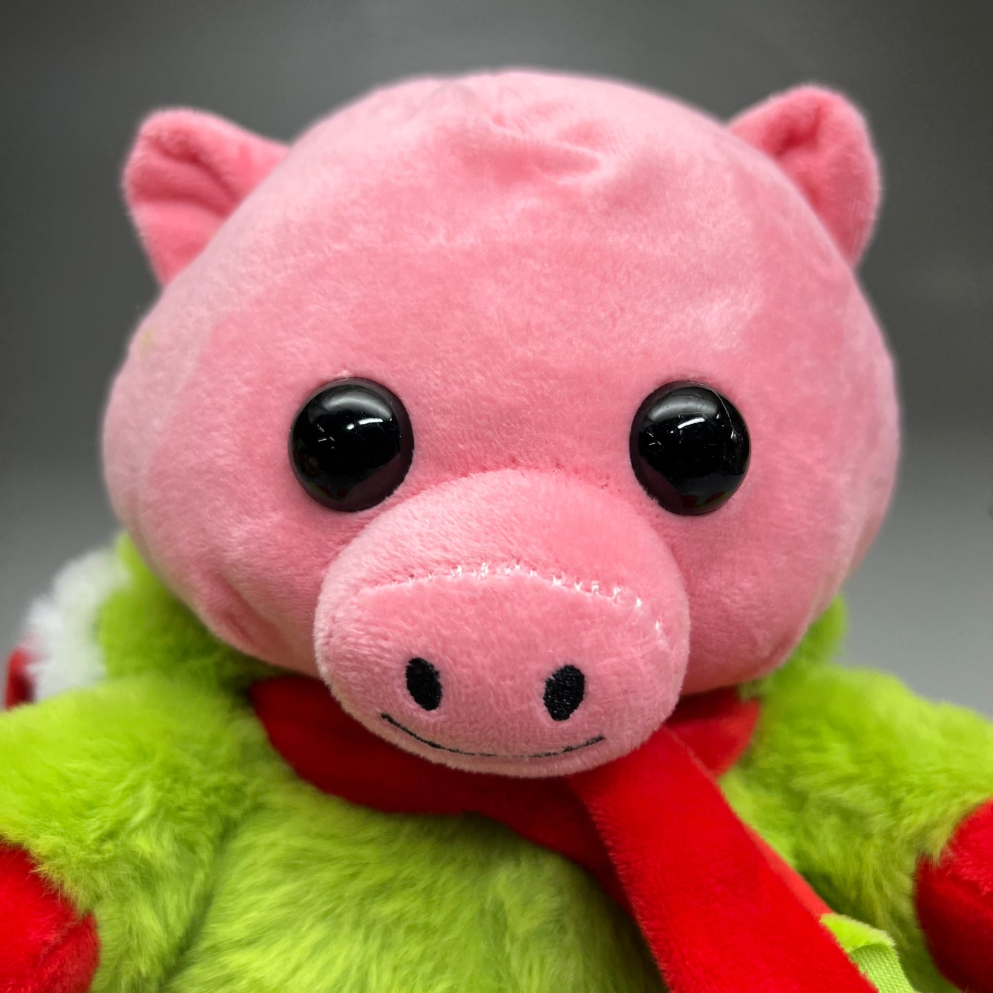 PEEK A BOO TOYS Pig / Grinch Stuffed Animal Green/ Pink XMASDIS30