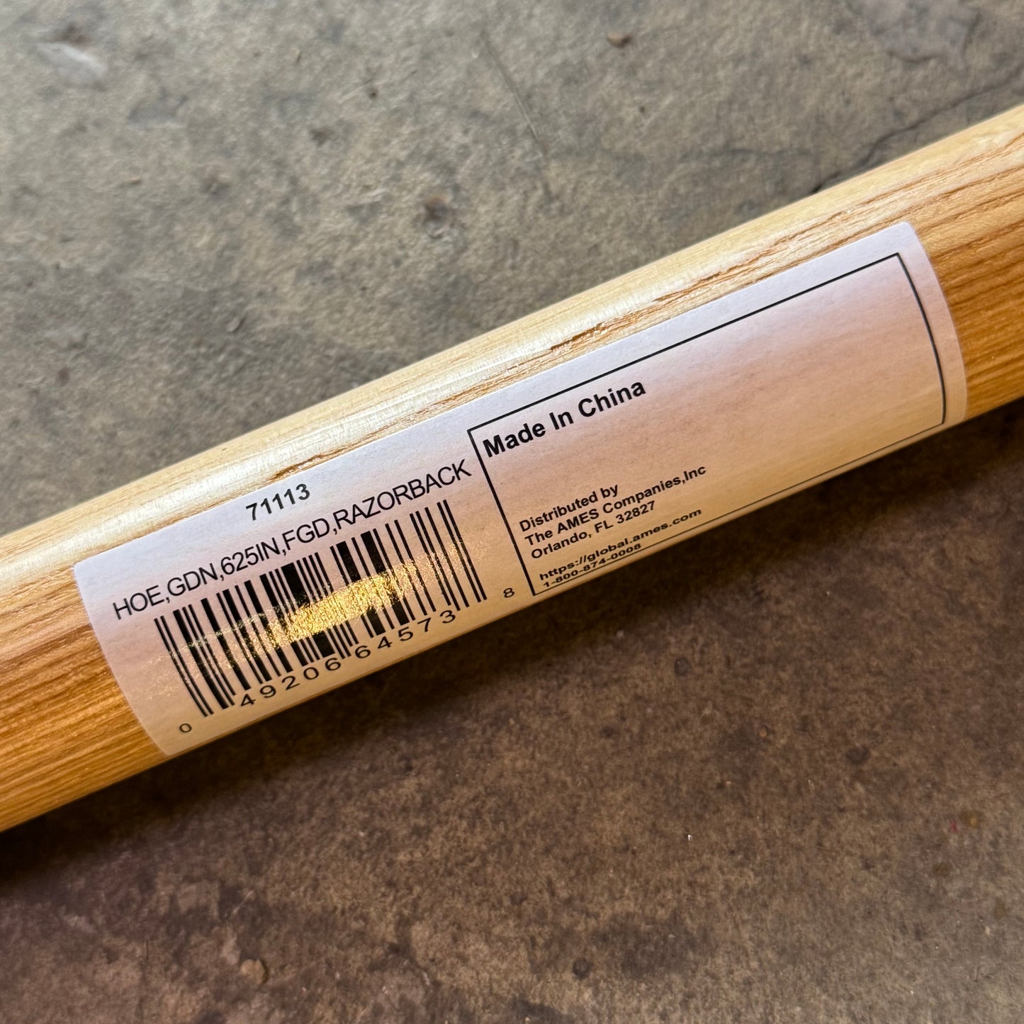 RAZOR-BACK 6" Garden Hoe, Forged with Wood Handle 71113