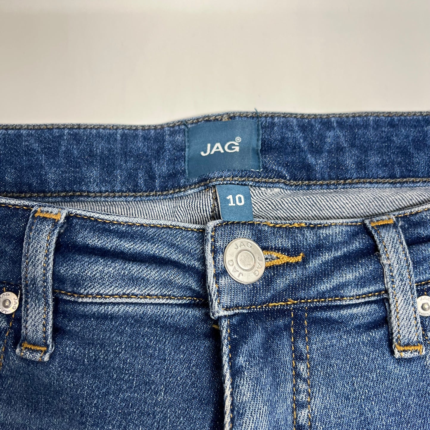 JAG Carter Girlfriend Jean Distressed Women's Sz 10/26 Light Wash J2874SAT307