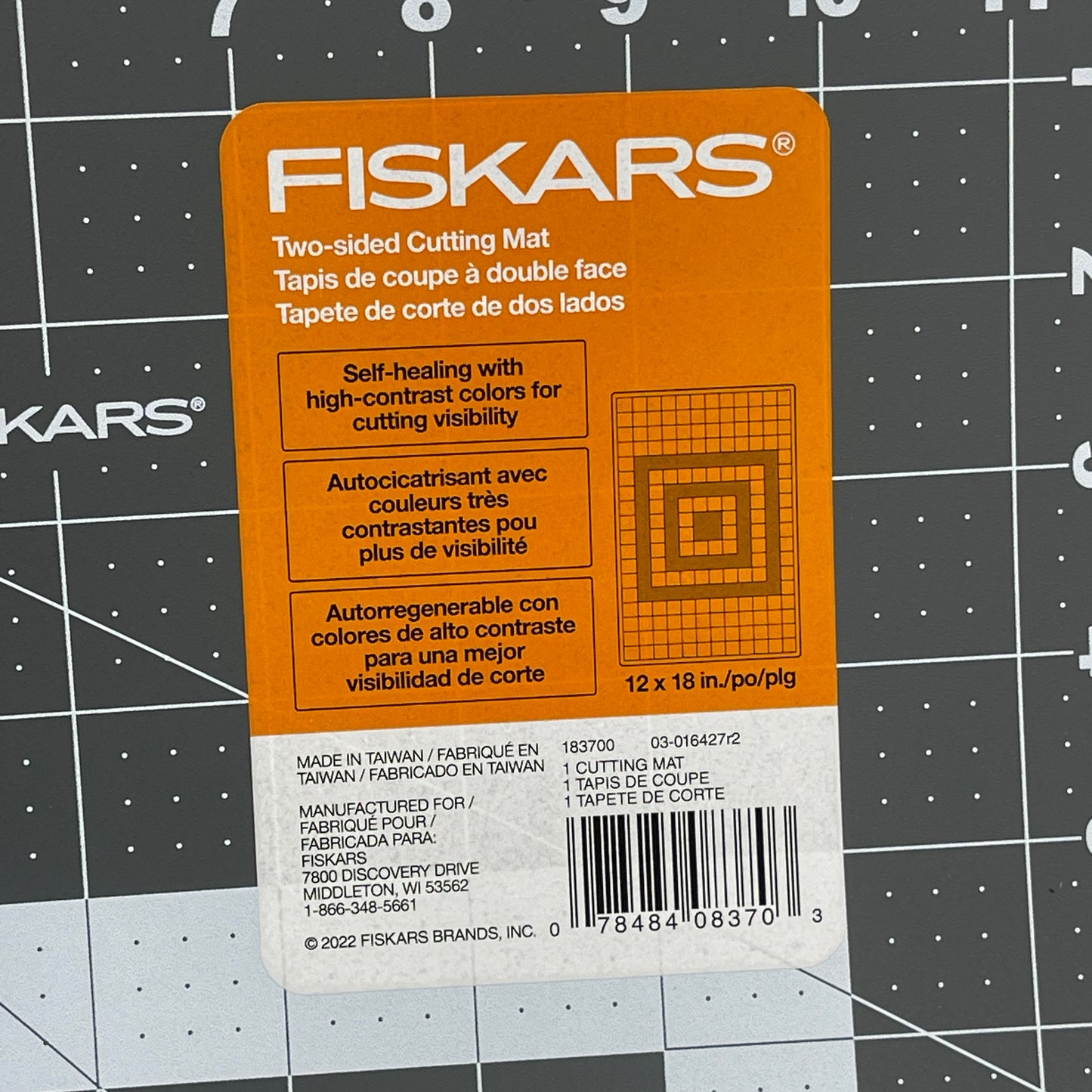 FISKARS (3 PACK) 12 x 18in Double Sided Cutting Mat