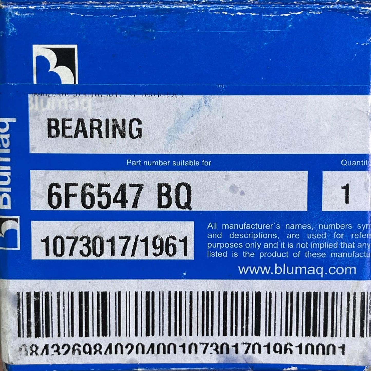 BLUMAQ Bearing Replacement For Caterpillar Steel 6F6547-BQ