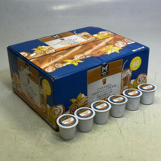 MEMBER'S MARK (80 PACK) Medium Roast Coffee Pods, Caramel Vanilla Cream 0.35 oz. BB 03/26