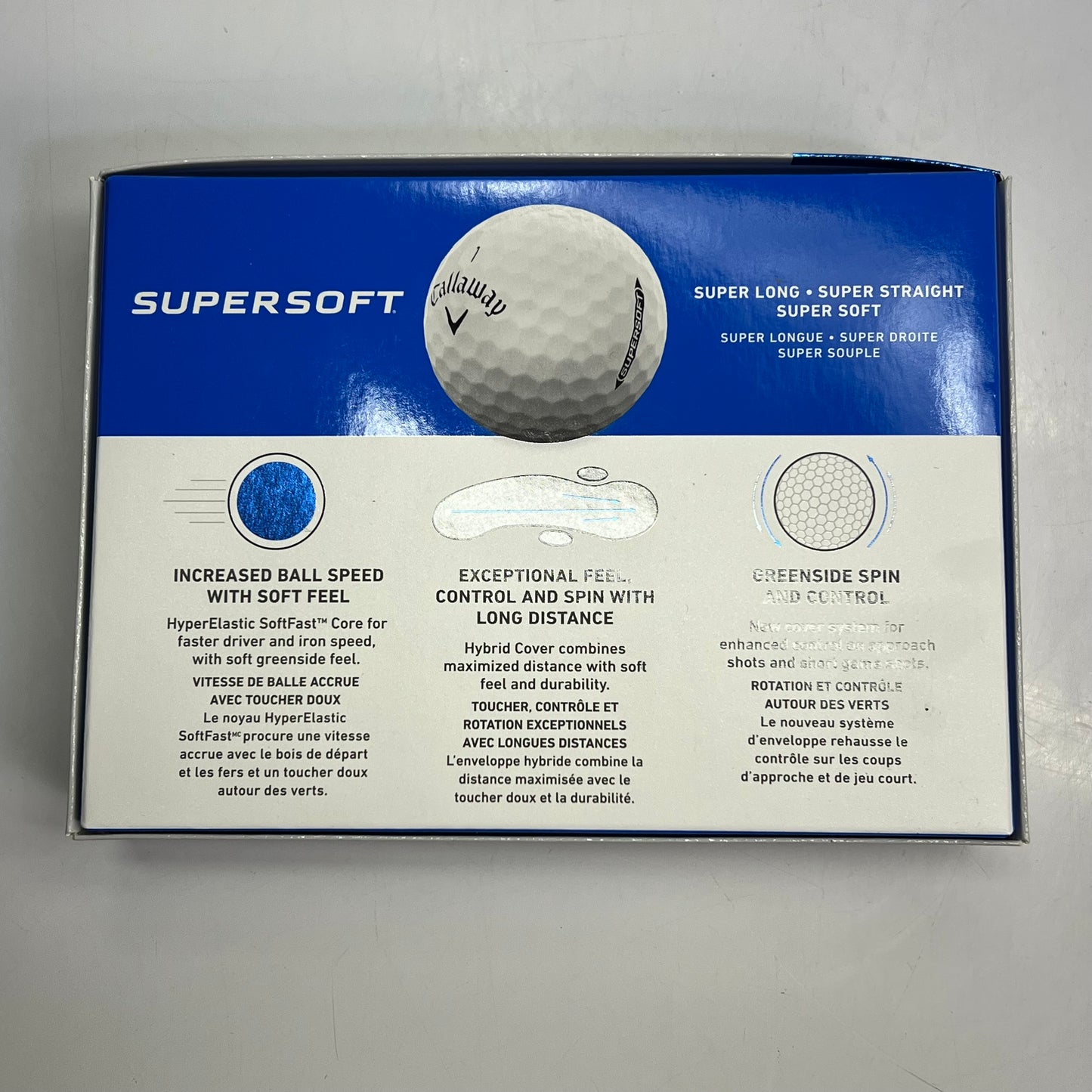 CALLAWAY (SET OF 12) Super Soft Golf Balls For Increased Ball Speed White