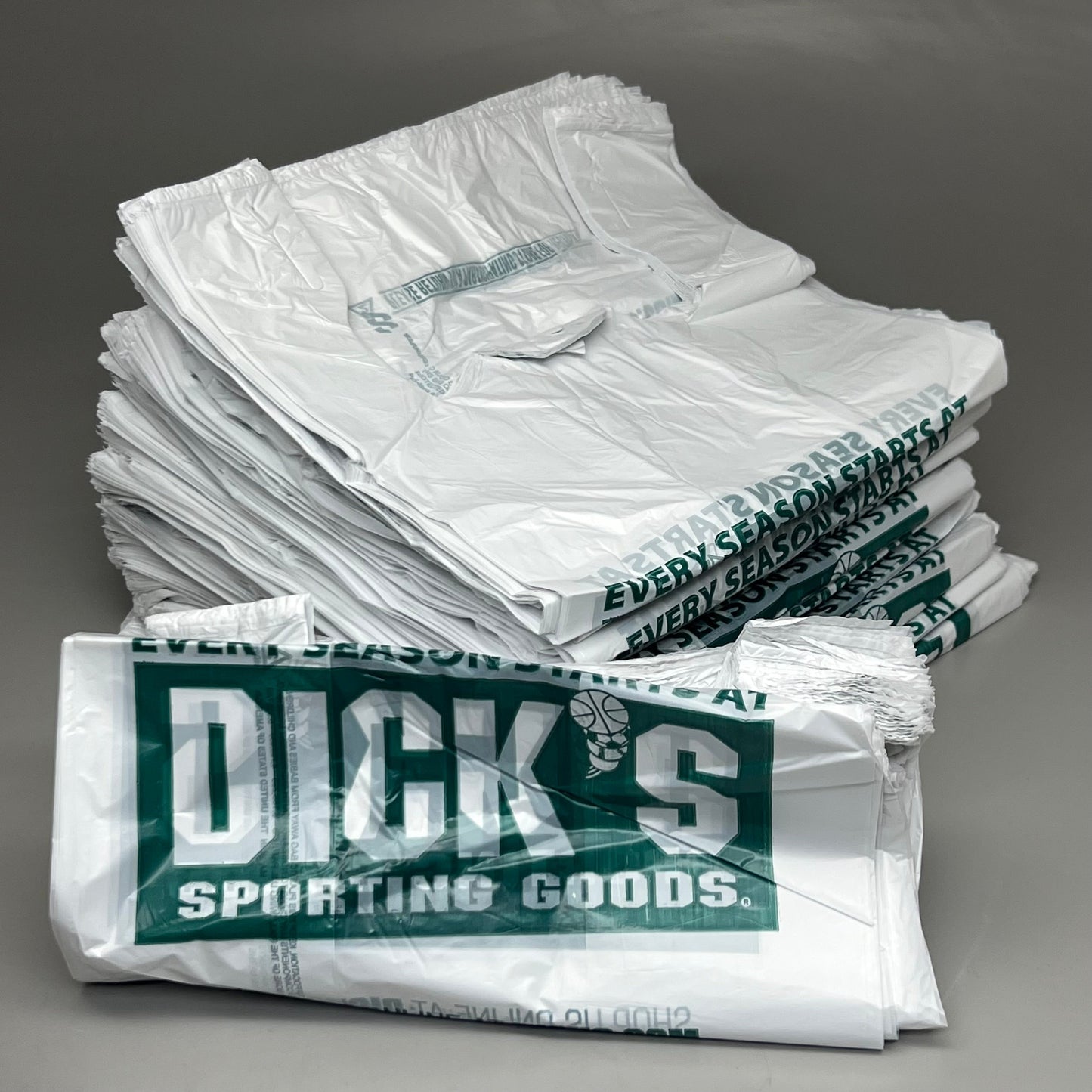 ZA@ DICK’S SPORTING GOODS 1000 Medium Plast-T-Stack Bags 12x8x25 G