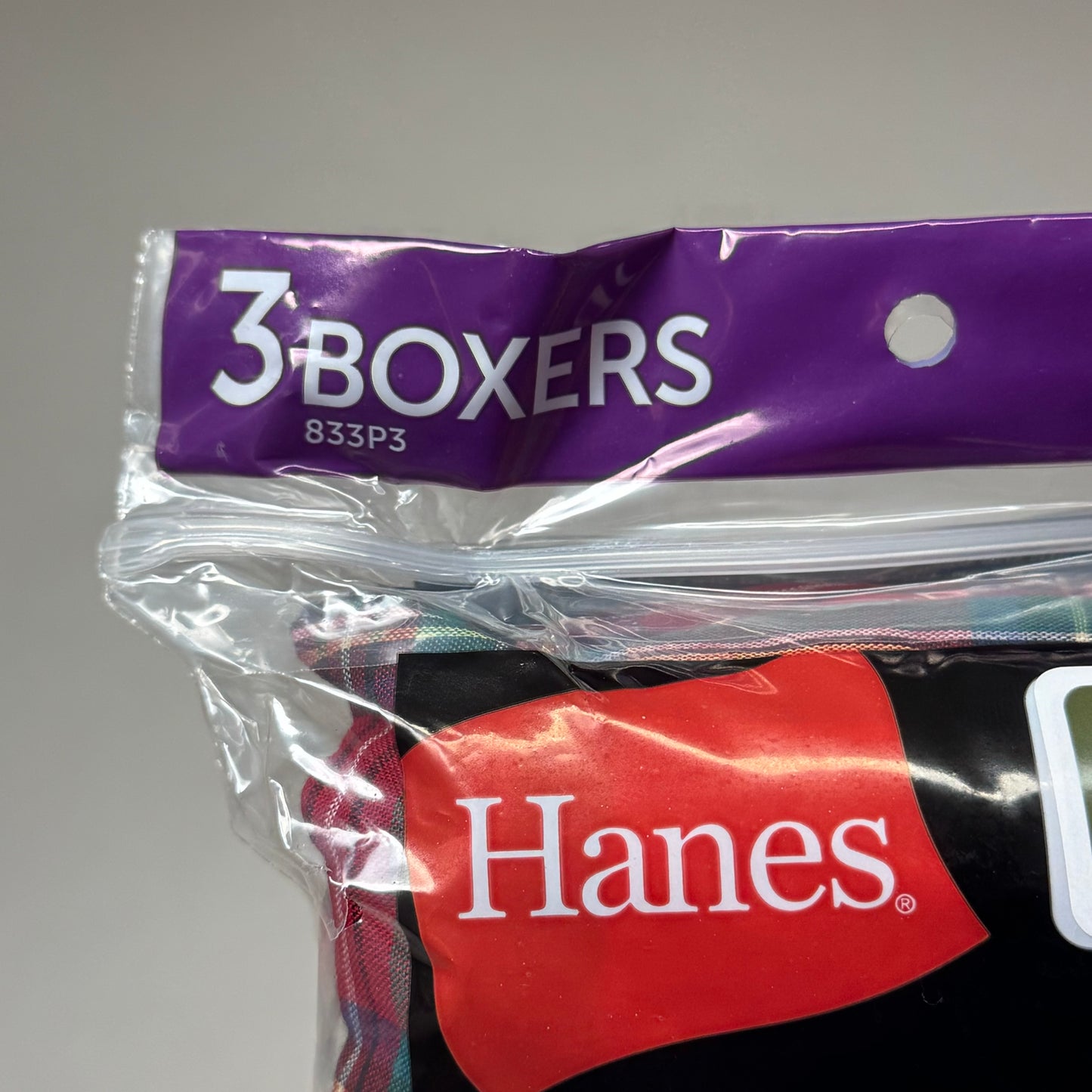 HANES (3 PACK) Men's Cool Comfort Boxer Briefs Sz XL 40-42" Blue/Red/Grey 042390