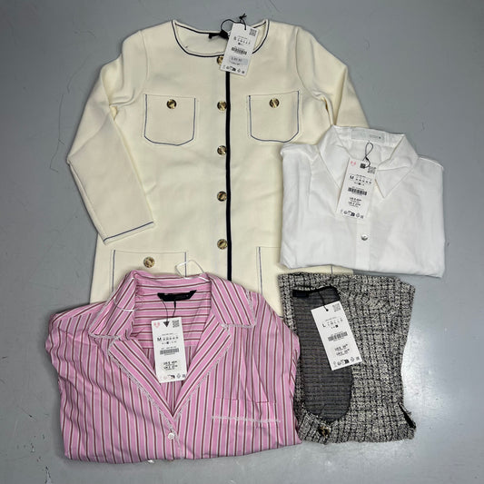 ZA@ ZARA Lot Of Assorted Clothing Tops & Sweater Dress Women's Sz S/M/L